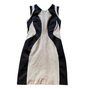 Like new Valentina Shah Elegant Black and Cream cocktail Dress